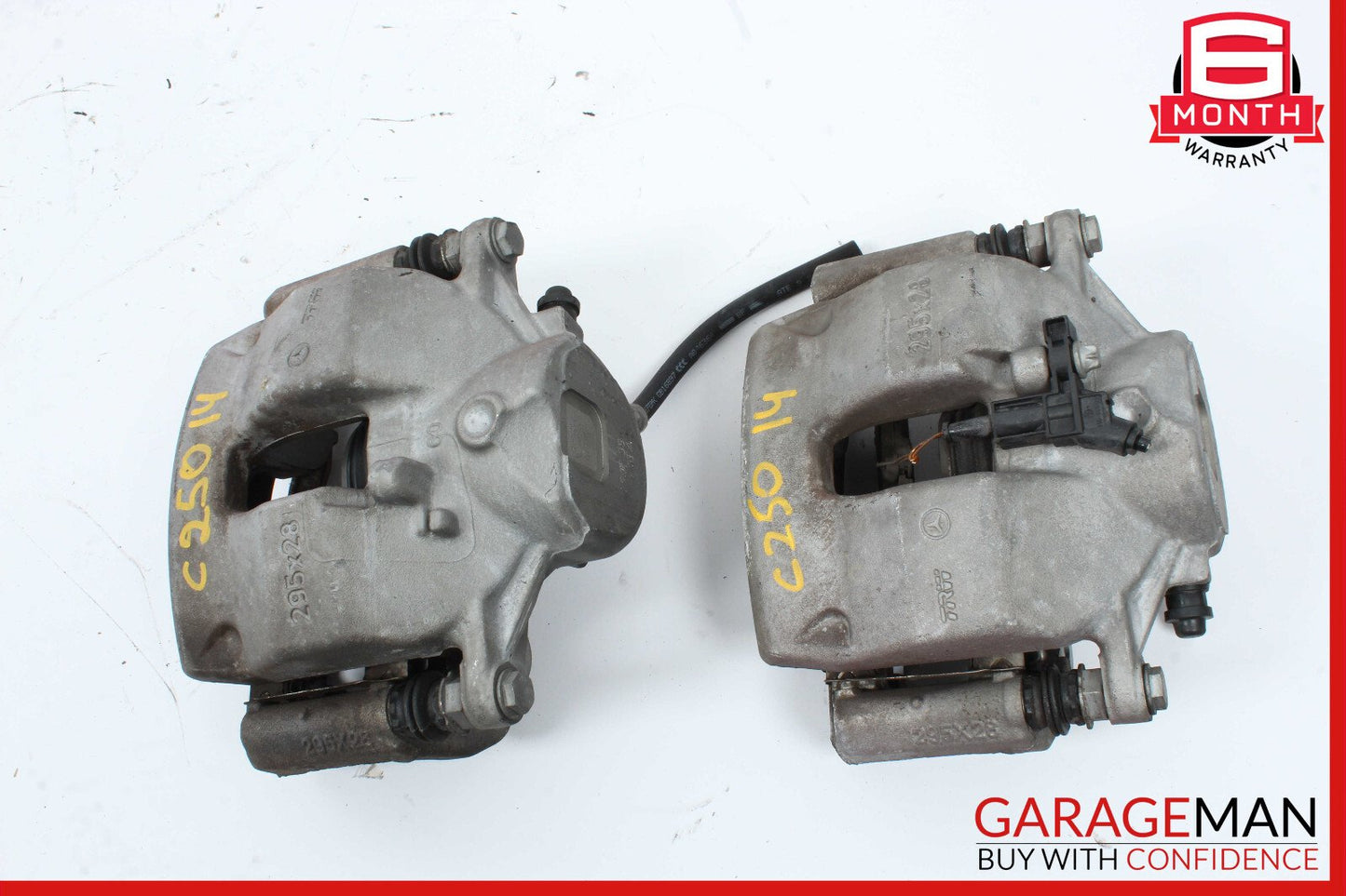 08-14 Mercedes W204 C300 C250 Front Brake Calipers Left and Right Set OEM