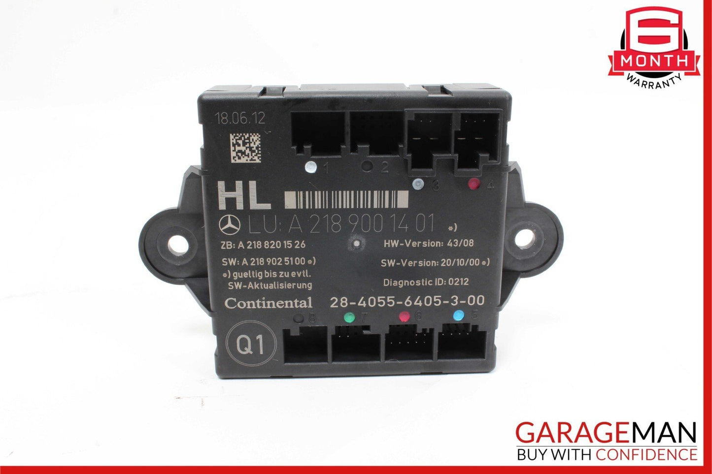 08-18 Mercedes W212 E350 CLS550 C300 C250 Rear Left Door Control Module Unit
