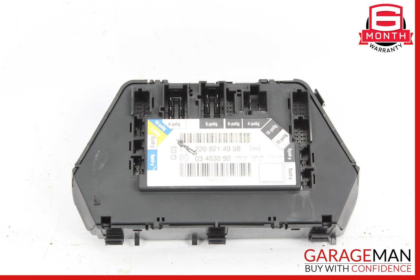 00-06 Mercedes W220 S55 AMG Rear Left Driver Side Seat Switch 2208214958 OEM
