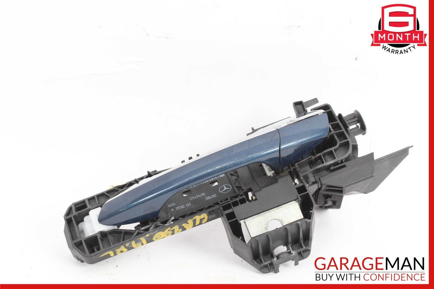 14-19 Mercedes X156 GLA250 Rear Left Side Exterior Door Handle Keyless Go Blue