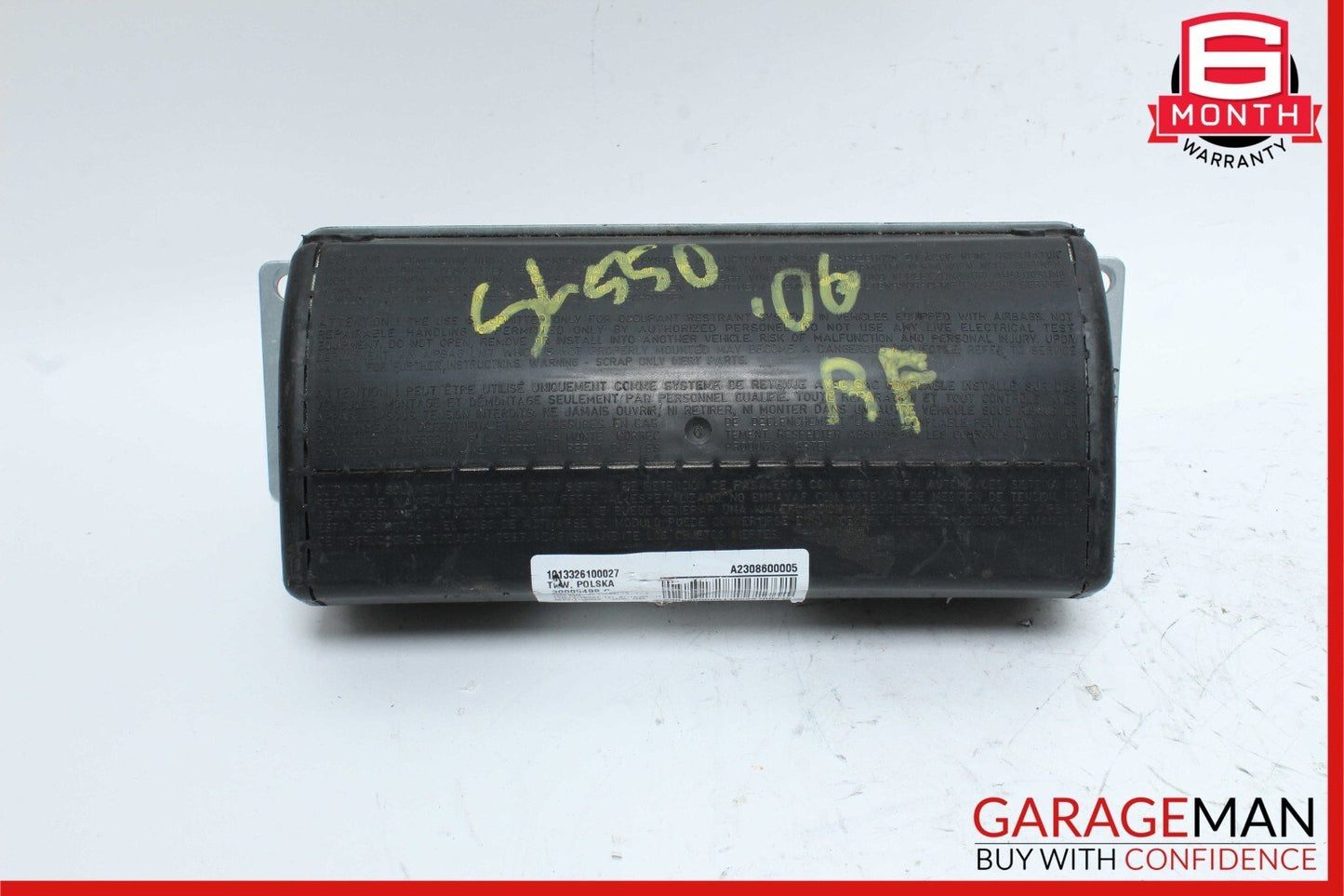 03-12 Mercedes R230 SL550 SL500 SL55 AMG Passenger Side Dash Airbag Air Bag OEM