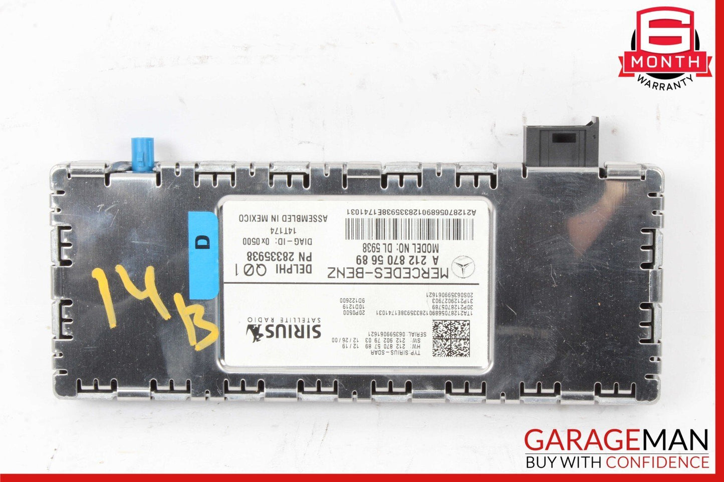 10-16 Mercedes B-Class W242 W246 E350 Sirius Satellite Radio Receiver Module OEM