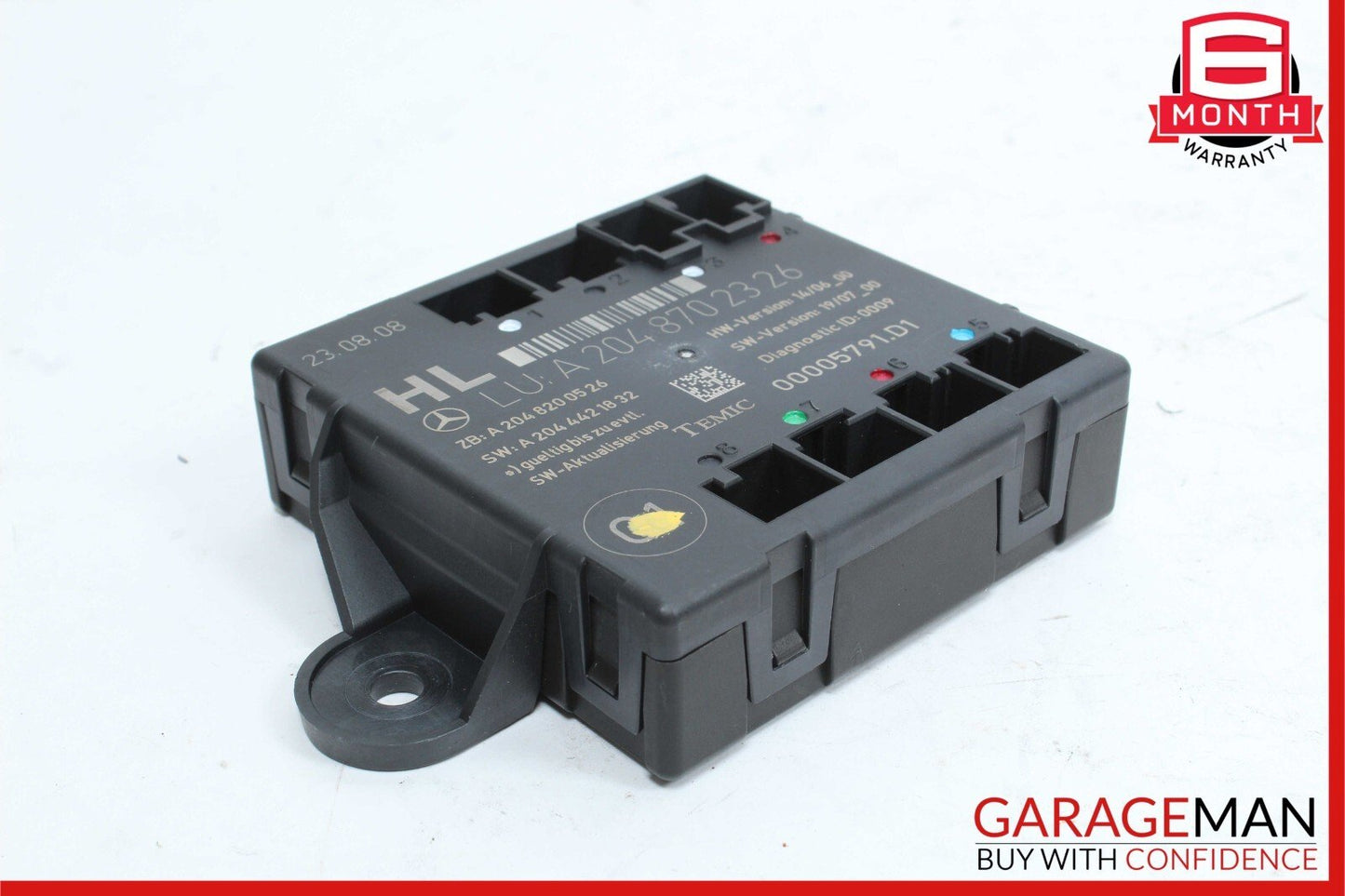 08-14 Mercedes W204 C300 C350 Rear Left Side Door Control Module 2048702326 OEM