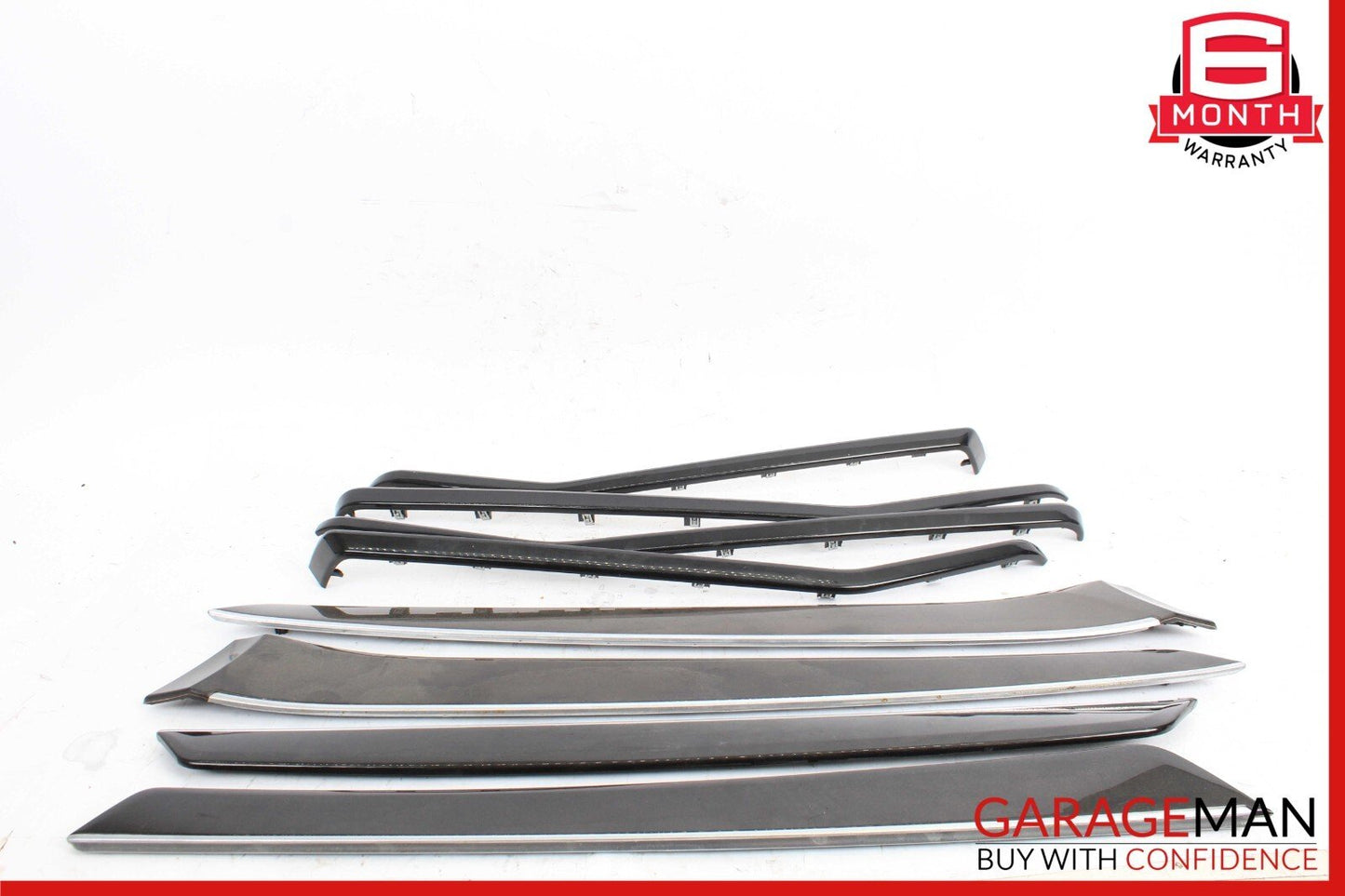 14-16 Mercedes W212 E350 Interior Door Panel Trim Strip Moldings Set of 8 Pc OEM