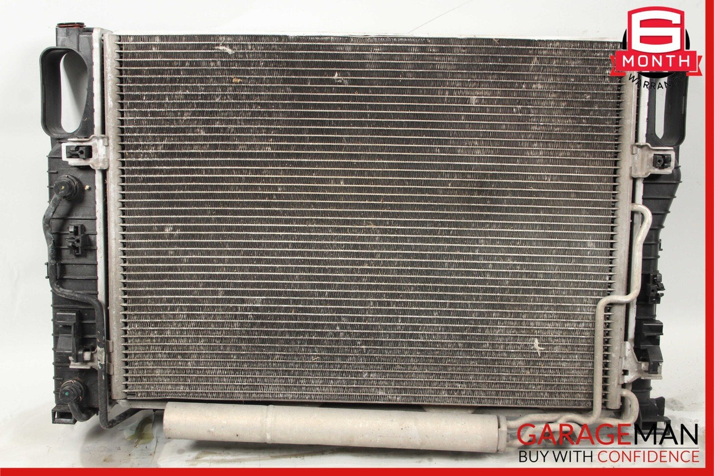 03-09 Mercedes CLS550 E500 Engine Cooling Radiator AC A/C Condenser Assembly OEM