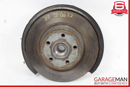 08-14 Mercedes W204 C250 Rear Left Side Spindle Knuckle Hub Bearing Brake Rotor