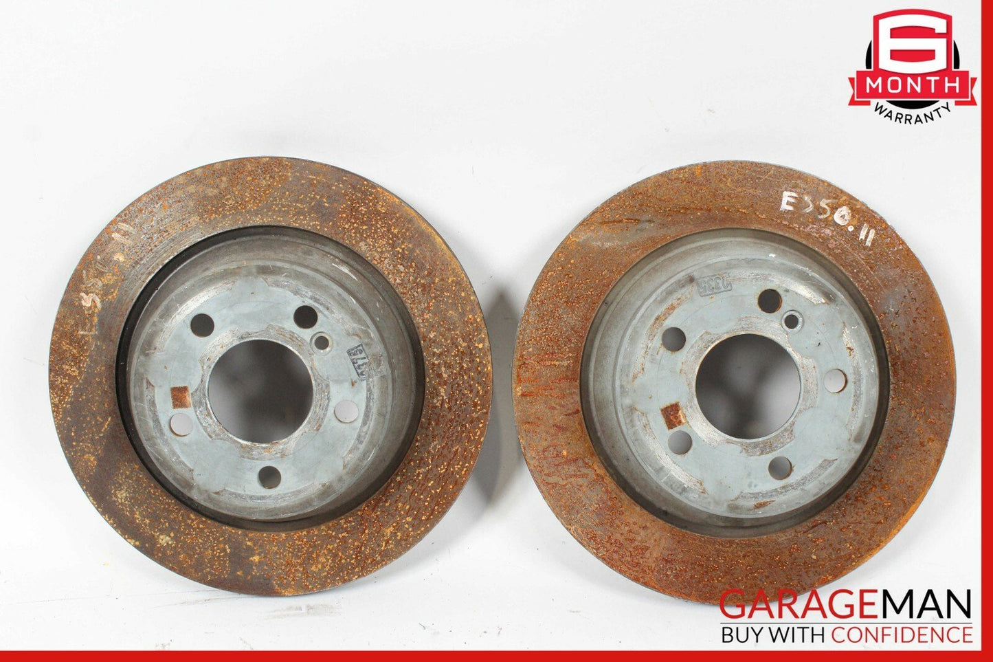 10-18 Mercedes W212 E350 Rear Brake Rotors Disc Left & Right Set 0004230912 OEM