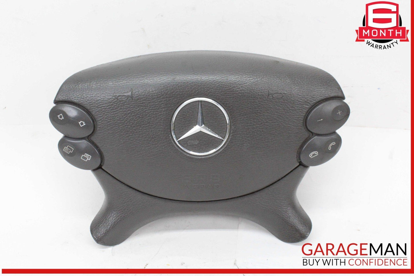 03-12 Mercedes W211 E350 E320 Front Left Steering Wheel Airbag Air Bag Black OEM