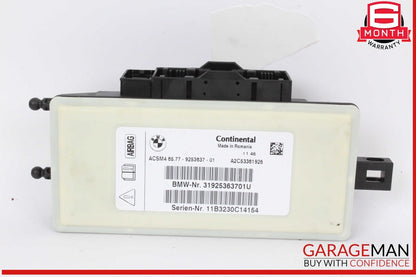 11-17 BMW X3 Crash SRS Control Module Unit 9253637 OEM
