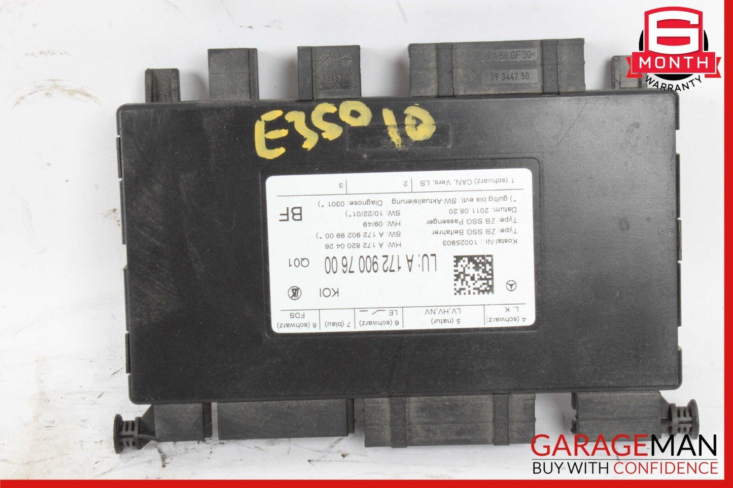 08-20 Mercedes W212 E350 CLS400 Front Right Side Seat Control Module Unit OEM