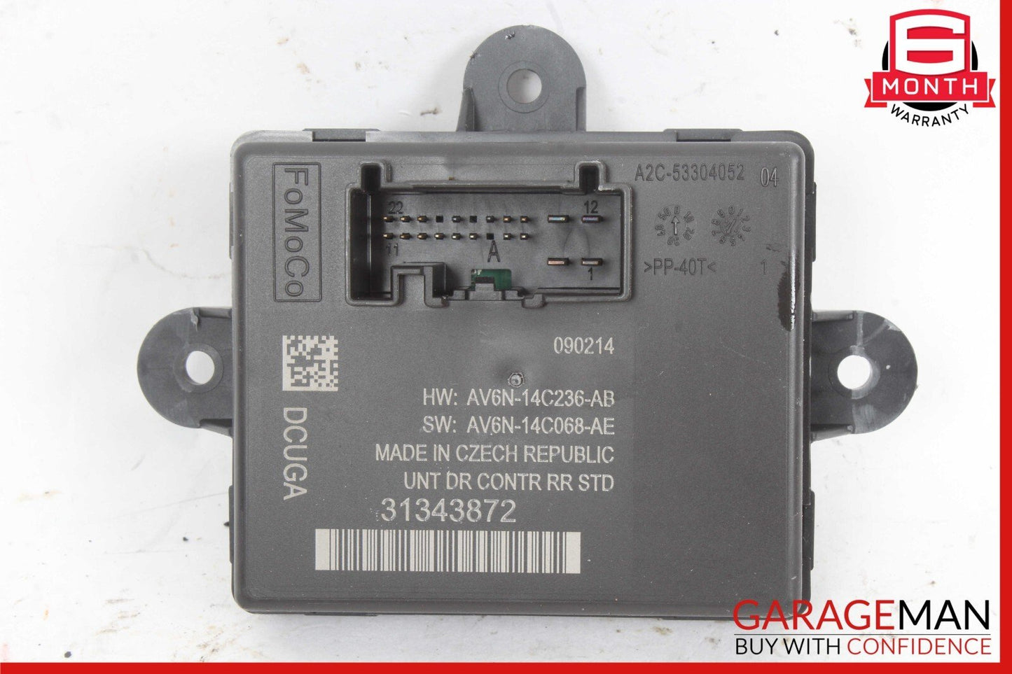 11-18 Volvo S60 Rear Left or Right Door Control Module 31343872 OEM