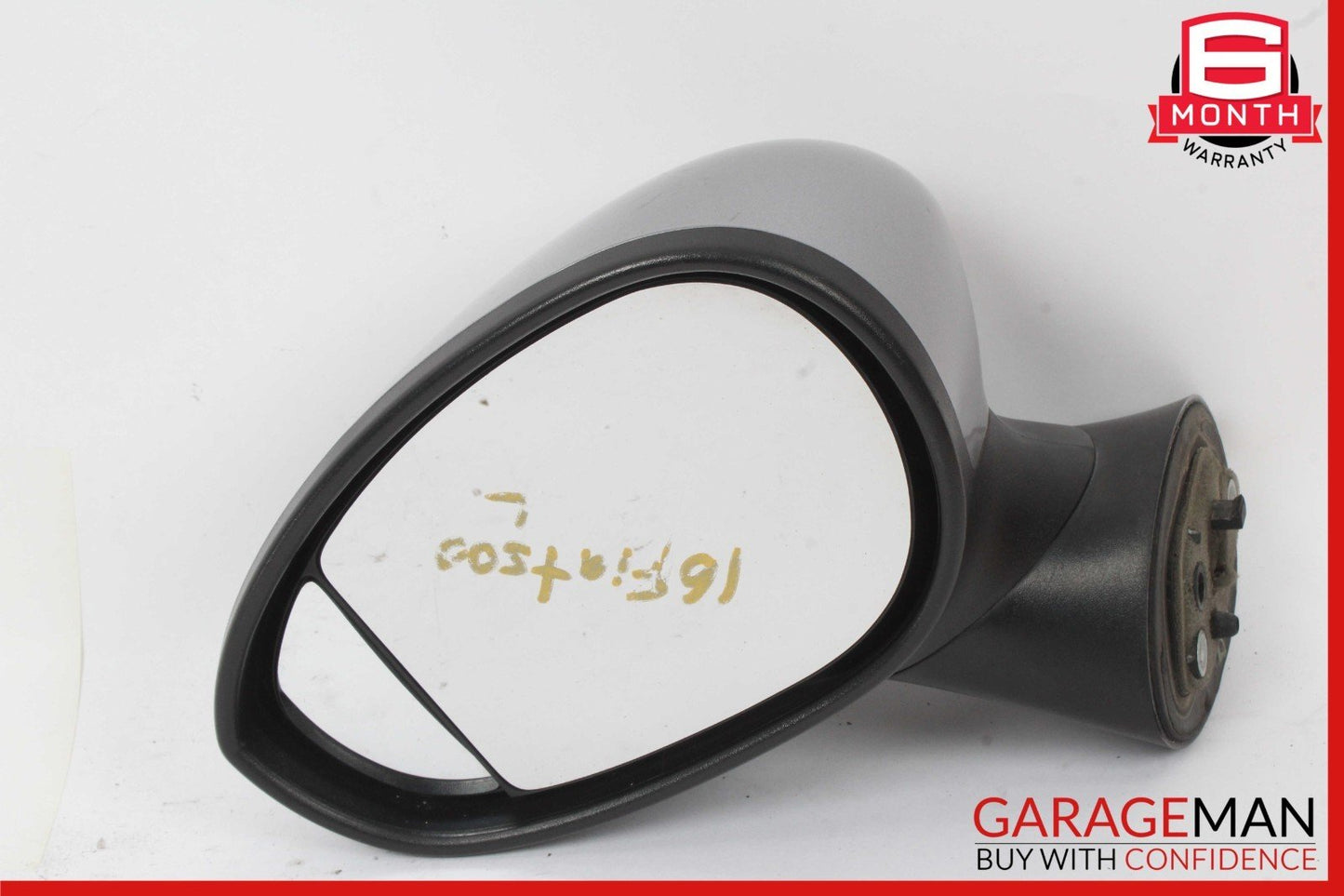 12-19 Fiat 500E Front Left Driver Side Door Rear View Mirror Gray OEM