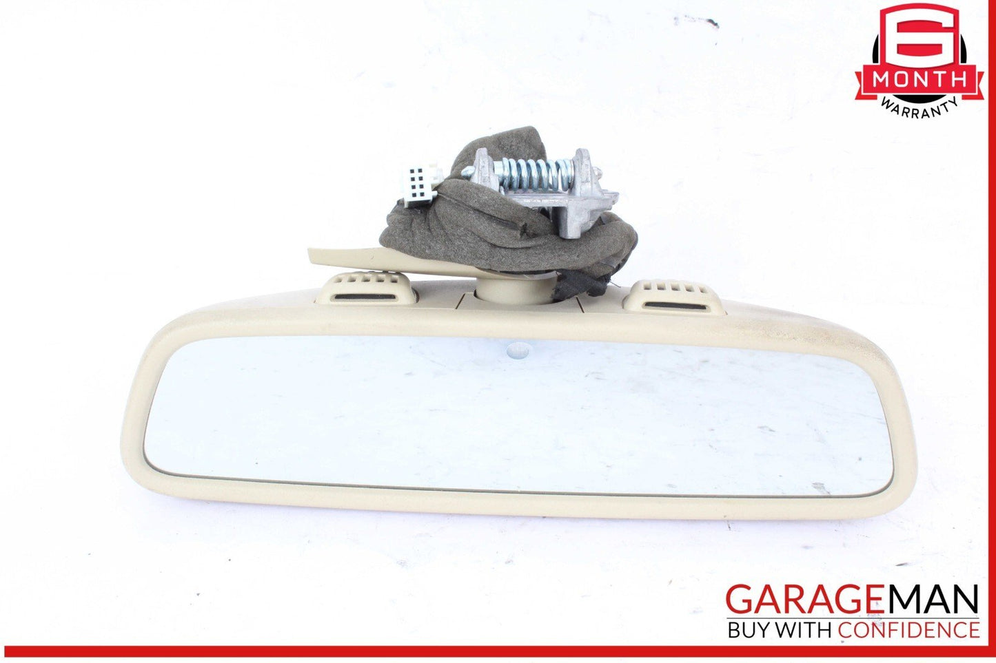 10-16 Mercedes W212 E350 Front Interior Top Upper Rear View Mirror Beige OEM