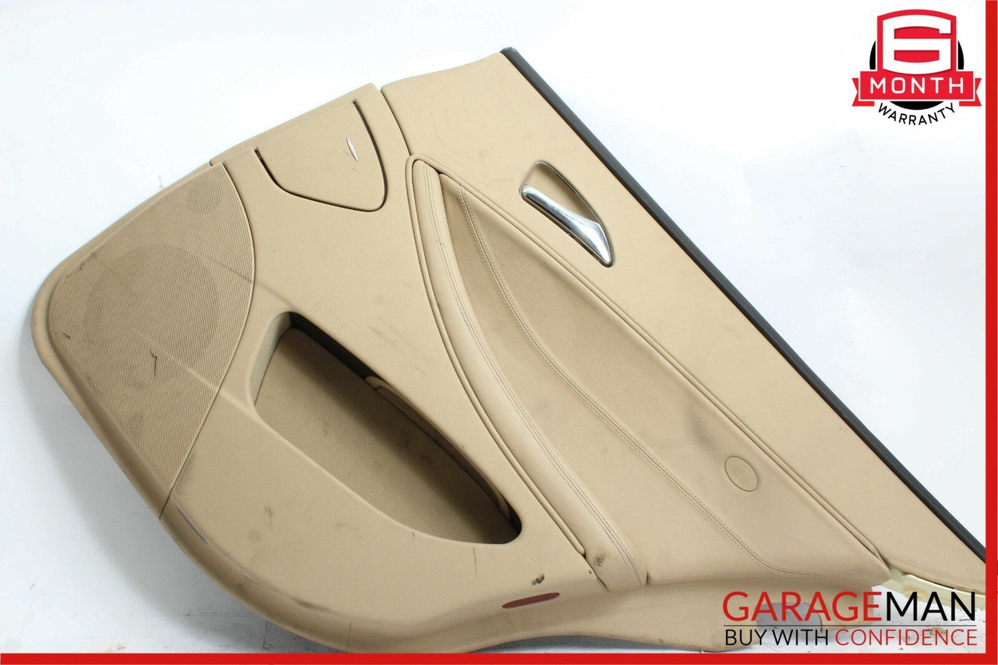 06-11 Mercedes W219 CLS55 Rear Right Side Interior Door Trim Panel Brown