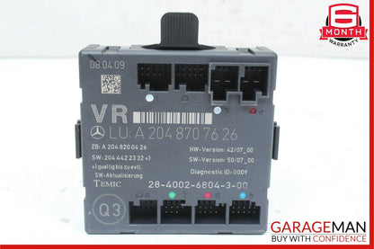 09-15 Mercedes X204 GLK350 Front Right Passenger Side Door Control Module Unit