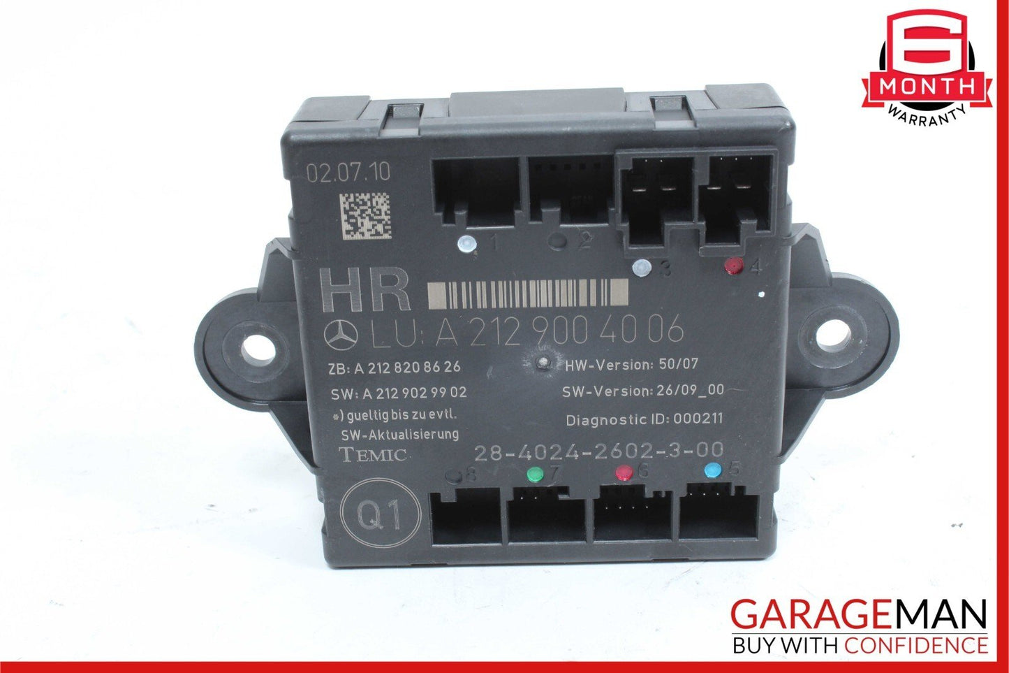 08-18 Mercedes CLS400 E550 E350 C350 Rear Right Side Door Control Module Unit
