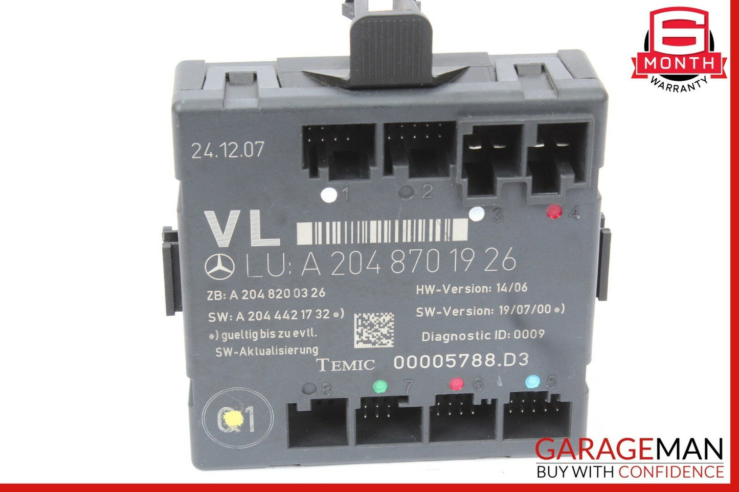 08-14 Mercedes W204 C350 C300 Front Right Side Door Control Module OEM