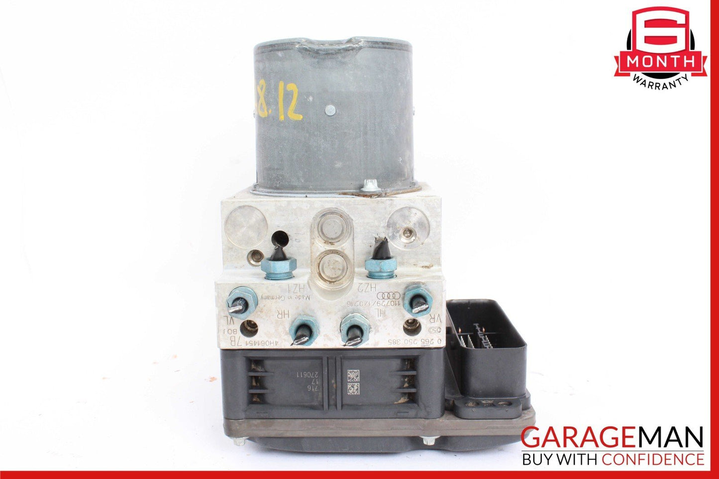 11-14 Audi A8 Quattro ABS Anti Lock Brake Pump Module 4H0907379B OEM