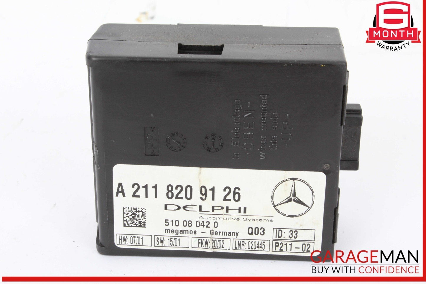 03-12 Mercedes R230 SL500 Anti Theft Alarm Signal Computer Control Module Unit