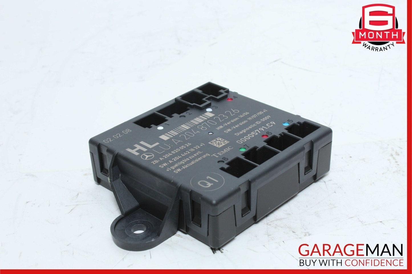 08-14 Mercedes W204 C300 C350 Rear Left Side Door Control Module 2048702326 OEM