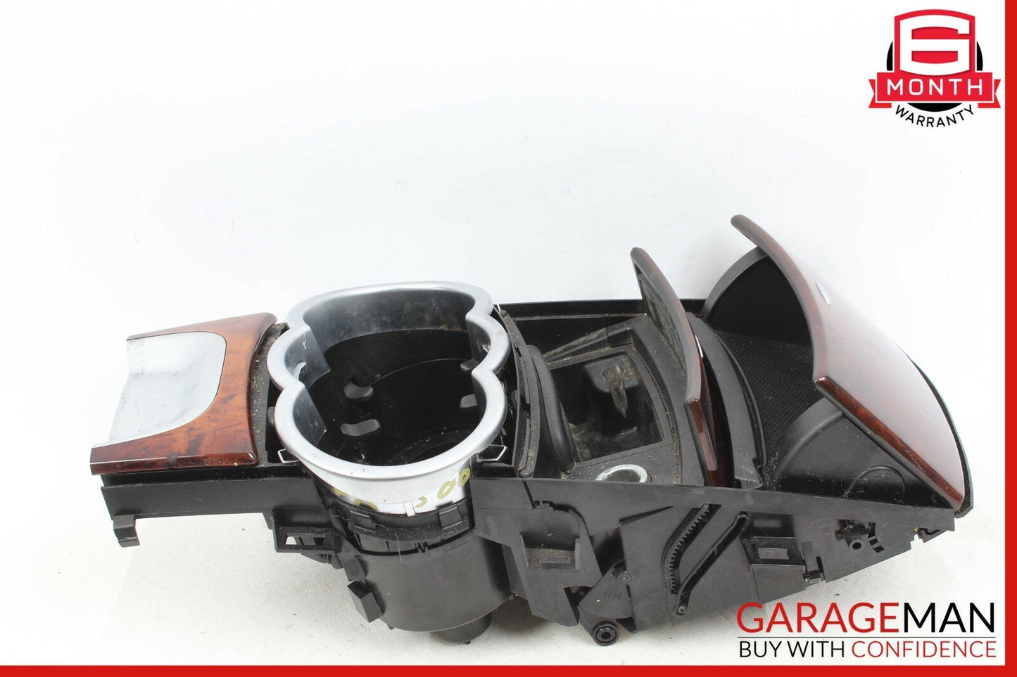 06-09 Mercedes W251 R500 Center Console Cup Holder Ashtray Trim Cover Wood OEM