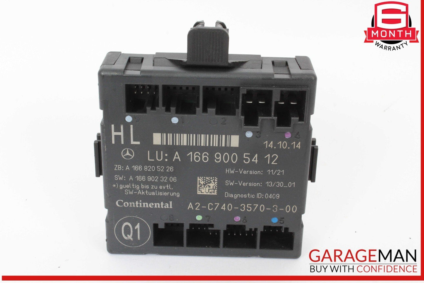 12-19 Mercedes X166 GL450 ML400 GLE350 Rear Left Side Door Control Module Unit