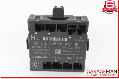 12-19 Mercedes X166 GL450 ML400 GLE350 Rear Left Side Door Control Module Unit