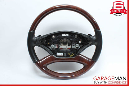 10-14 Mercedes S550 4 Spoke Steering Wheel w/ Paddle Shifters Wood Anthracite