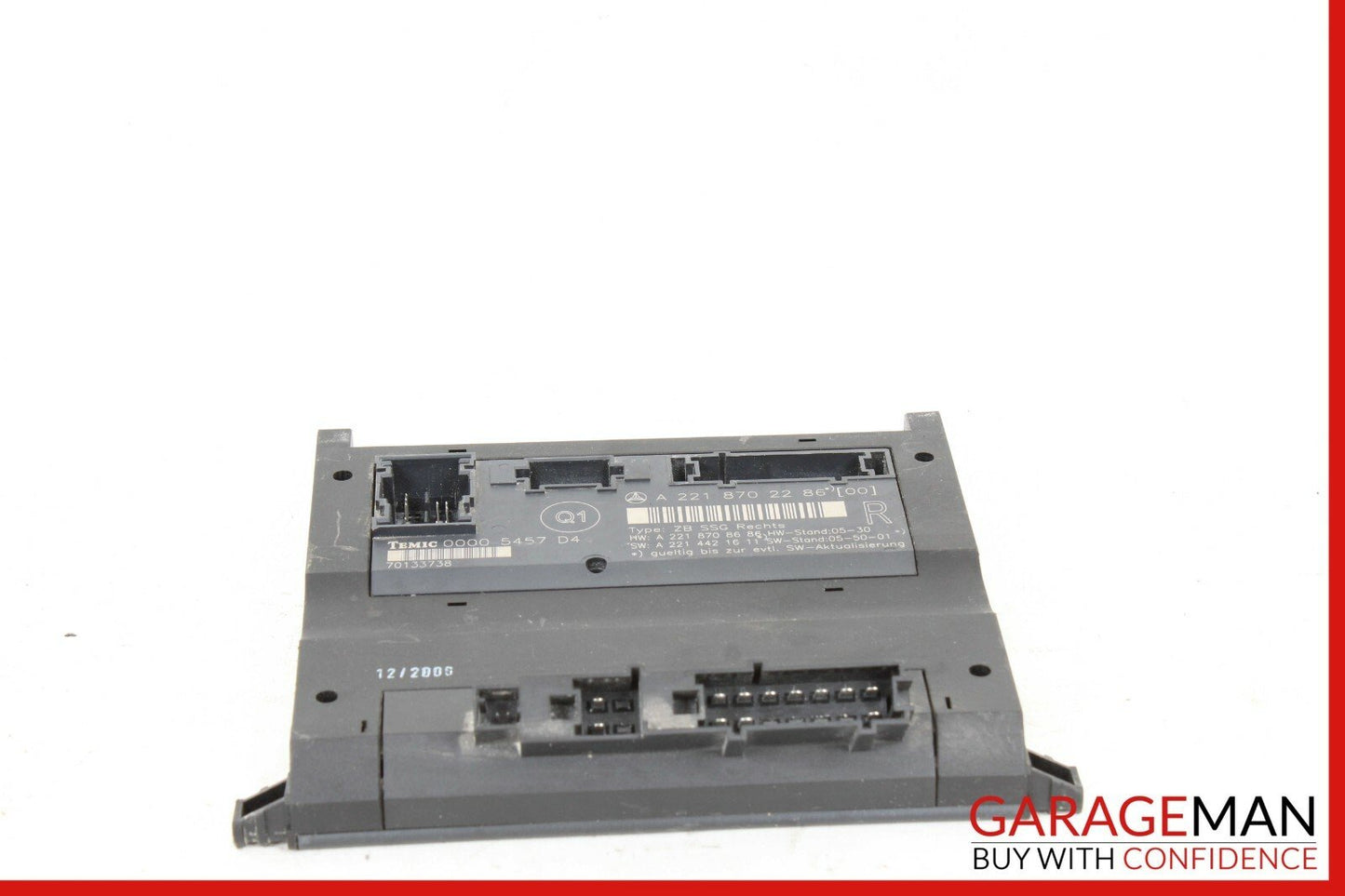 07-09 Mercedes W221 S550 Front Right Passenger Side Under Seat Control Unit Q1
