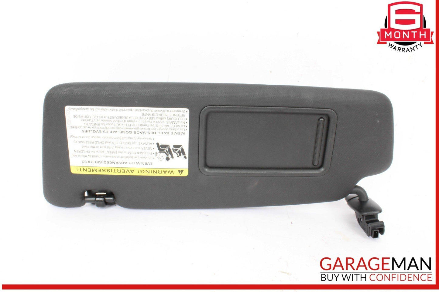 13-18 Audi Q5 Q3 Front Left Driver Side Sun Visor Sunvisor Black 8K0857551 OEM