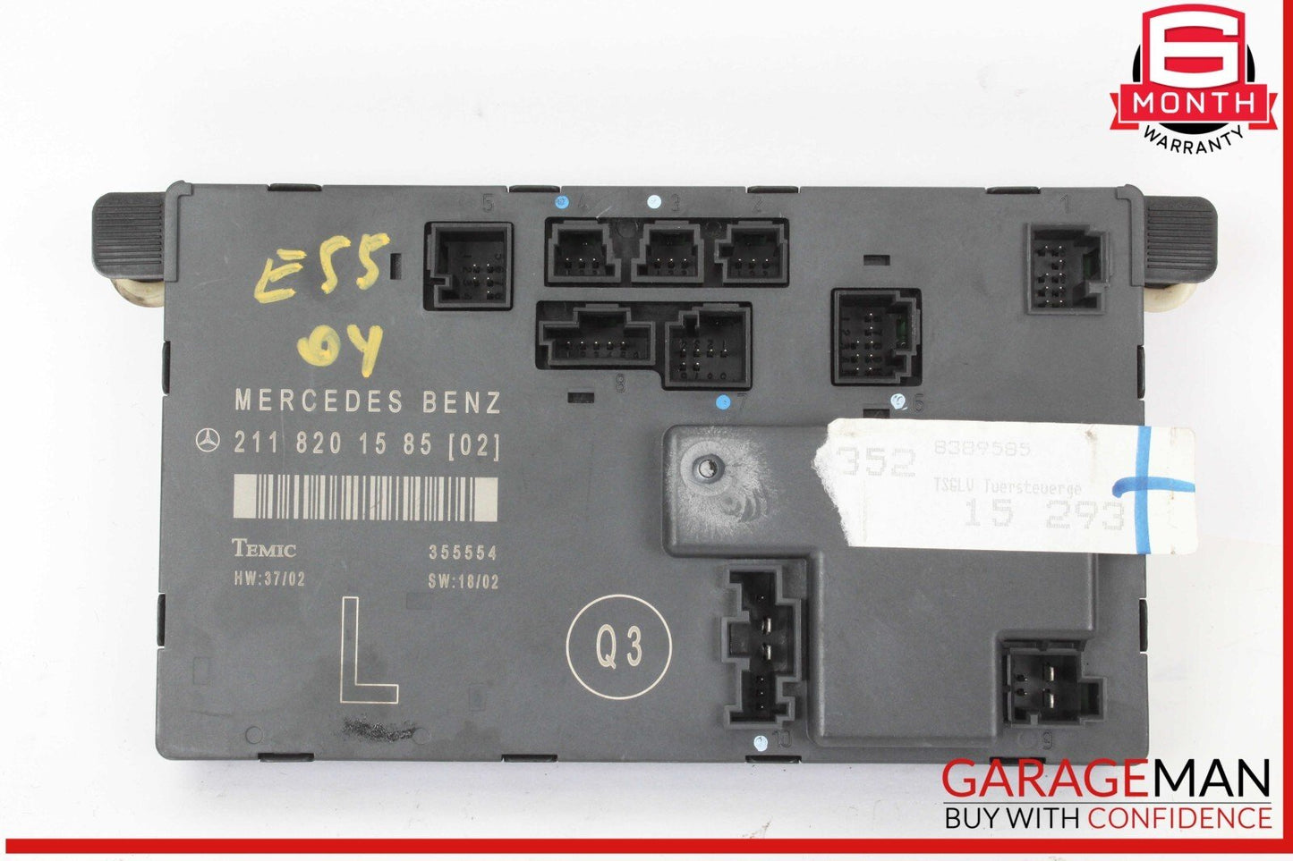 03-09 Mercedes W211 E55 AMG Front Left Driver Side Door Control Module Unit