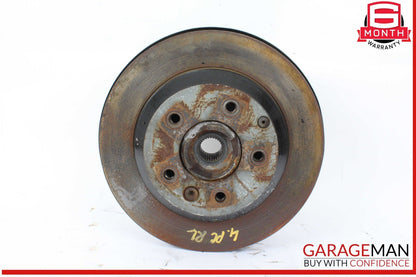 03-10 Porsche Cayenne S 955 957 Rear Left Wheel Spindle Knuckle Hub w/ Rotor OEM