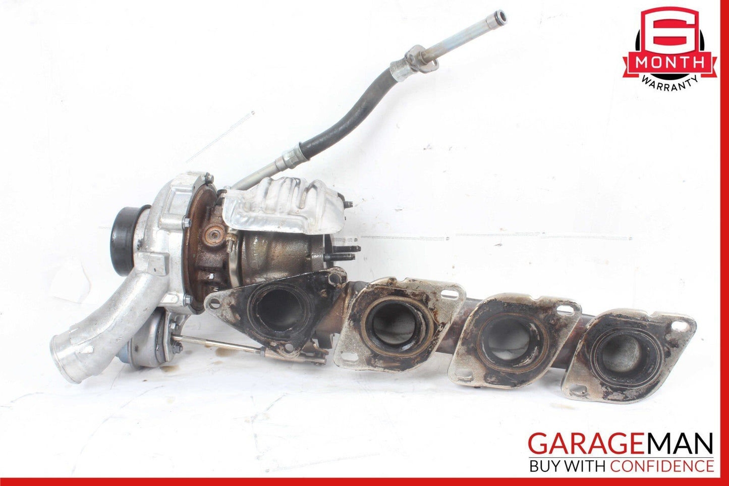 11-16 Mercedes GL450 S500 S550 4.7L Left Turbocharger Turbo Charger Manifold OEM