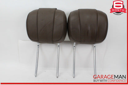 14-17 Mercedes W222 S550 Front Left and Right Side Head Rest Headrest Brown OEM