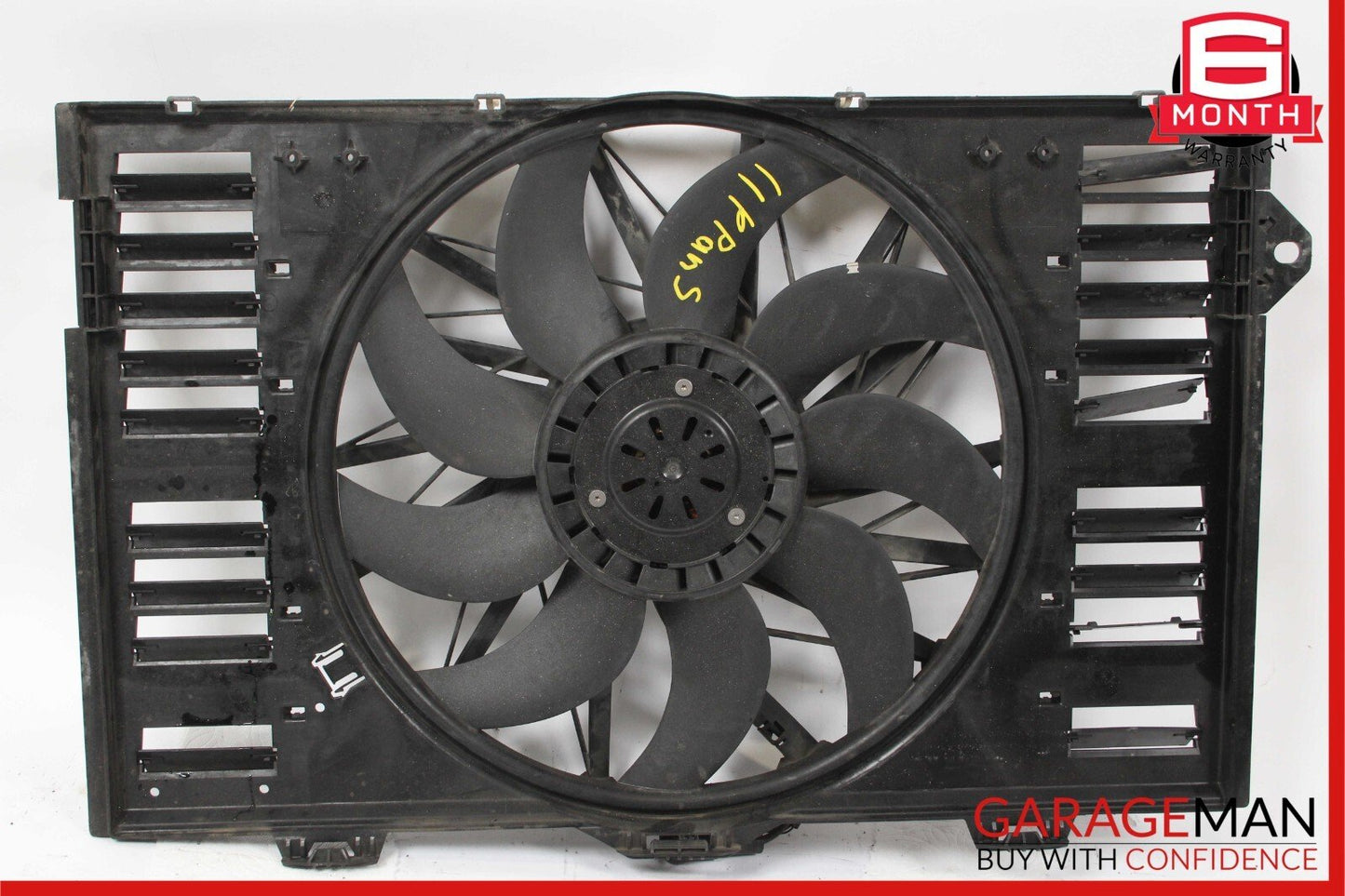 10-16 Porsche Panamera 970 4.8L Radiator Engine Electric Cooling Fan Shroud Assy