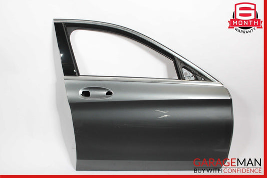 15-20 Mercedes W205 C300 Front Right Side Exterior Door Shell Selenite Grey OEM