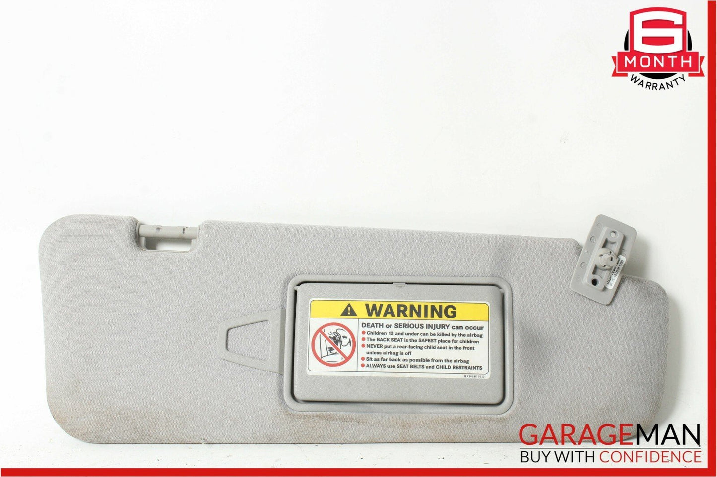 06-11 Mercedes W219 CLS500 Front Right Side Sunvisor Sun Visor Shade Gray OEM