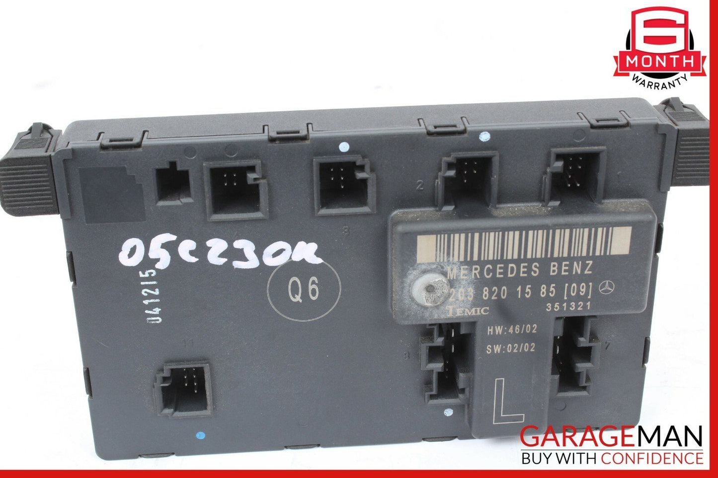 01-07 Mercedes W203 C230 C240 C320 Door Control Module Front Left 2038201585 OEM