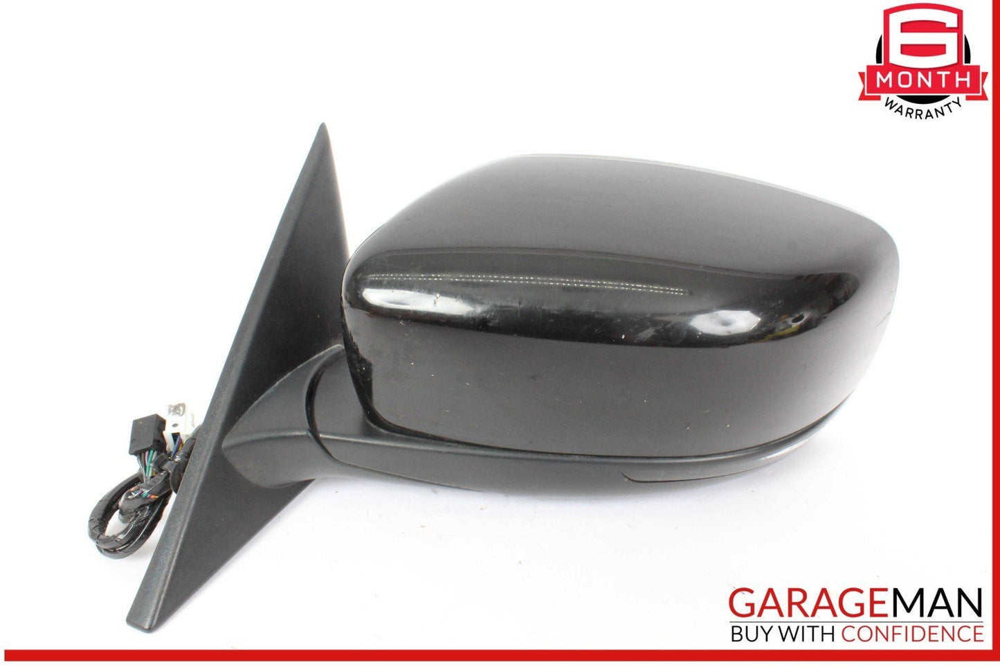14-17 Maserati Ghibli S Front Left Driver Side Door Rear View Mirror Black OEM