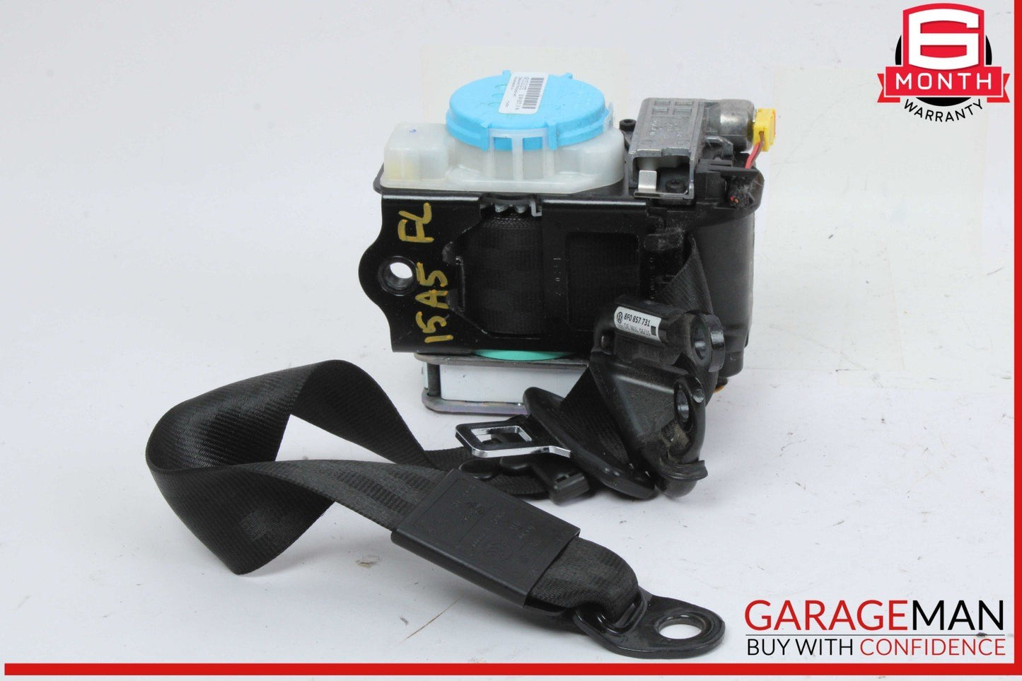 12-17 Audi A5 S5 Front Left Driver Side Seat Belt Seatbelt Black OEM