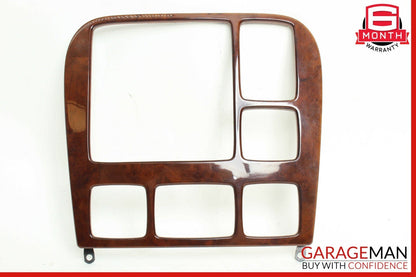 00-02 Mercedes W220 S430 S600 Radio Dash Wood Trim Bezel Panel Cover Wood OEM