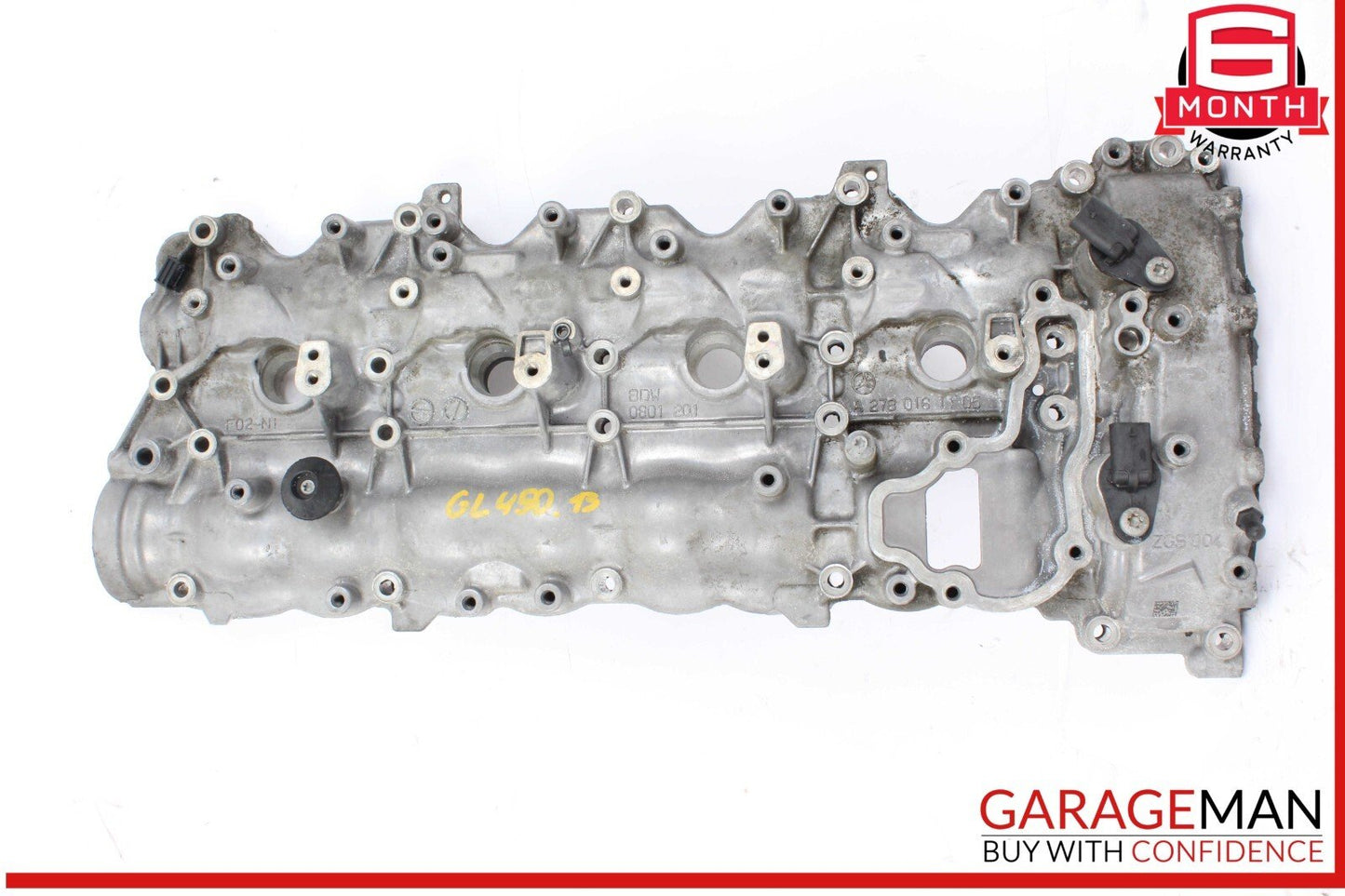 11-20 Mercedes GL450 4MATIC E550 V8 Engine Left Cylinder Head Valve Cover OEM