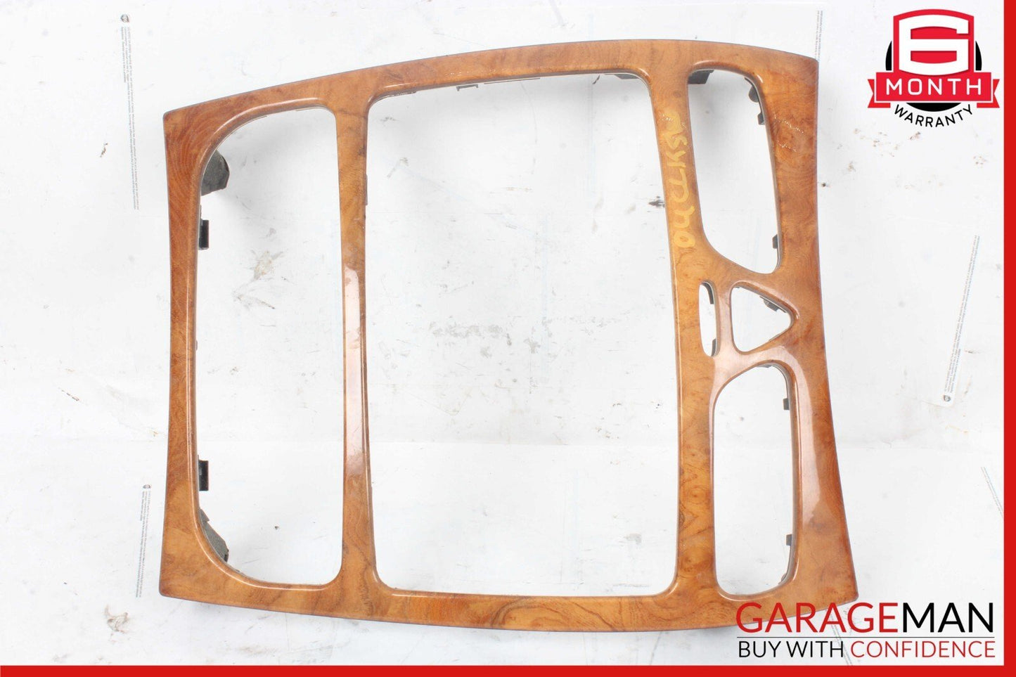 03-04 Mercedes W209 CLK500 CLK55 AMG Center Console Trim Bezel Cover Wood