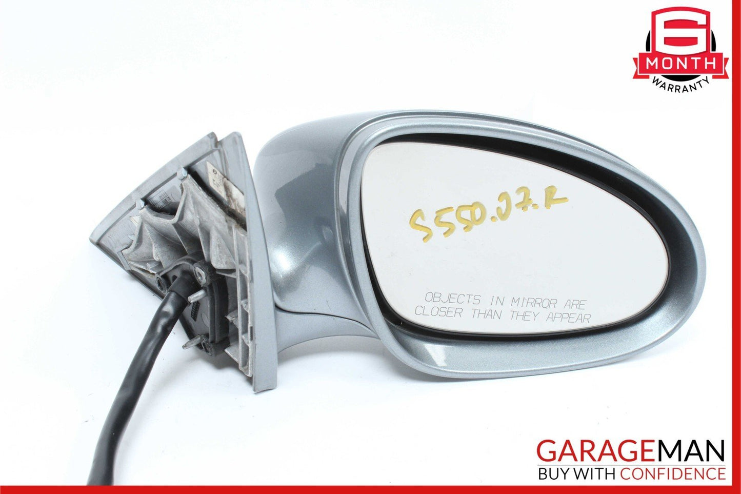 07-09 Mercedes W221 S550 Front Right Side Mirror Door Rear View Grey OEM