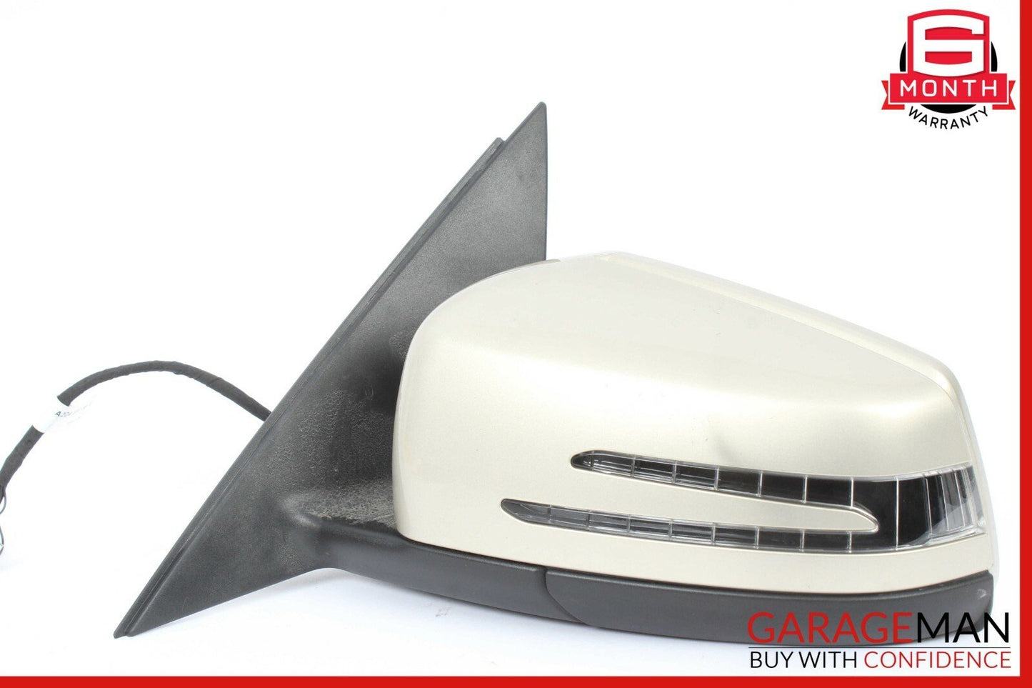 12-14 Mercedes W204 C250 C63 AMG Front Left Side Mirror Rear View Door Beige