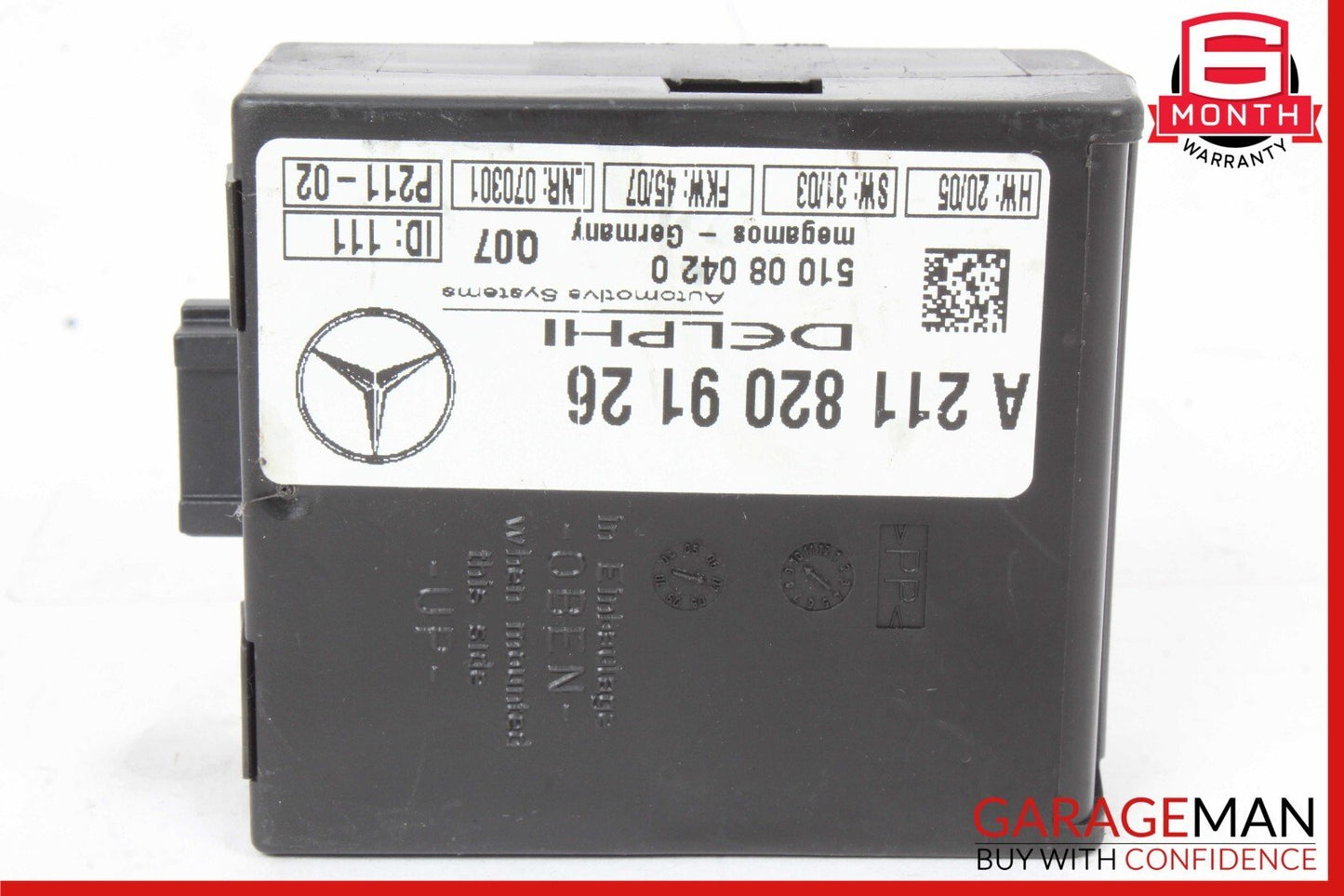 Mercedes R171 SLK280 CLK350 E320 C230 Anti Theft Alarm Module 2118209126 OEM