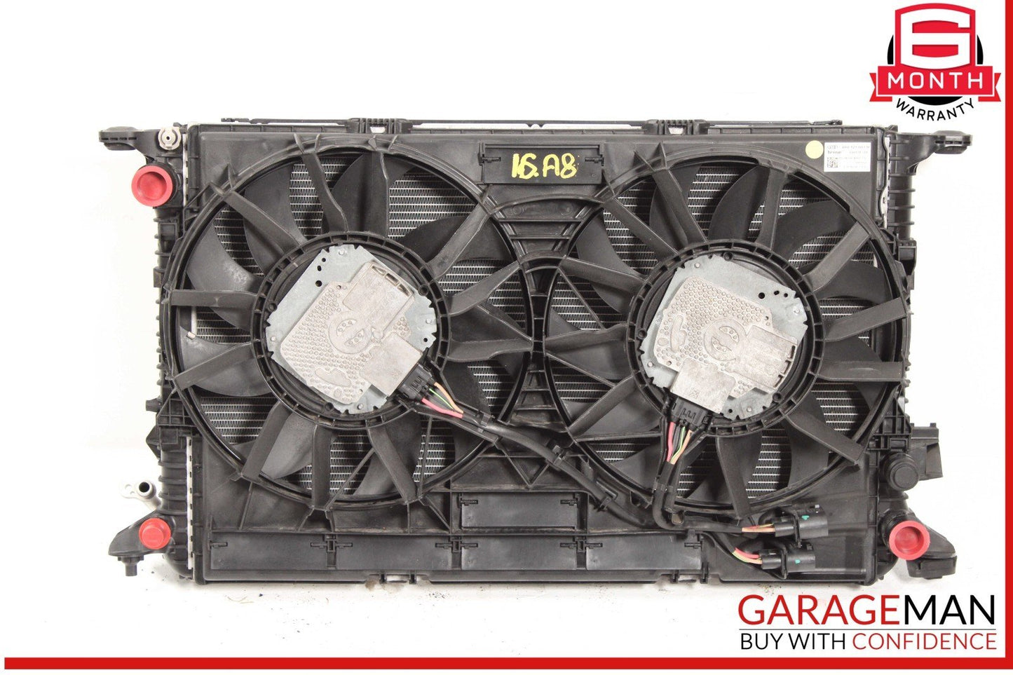 12-18 Audi A8 A7 Engine Cooling Radiator w/ Fan Assembly OEM