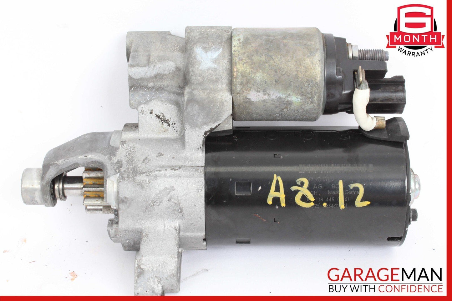 12-15 Audi A8 Quattro Starter Motor 079911021D OEM
