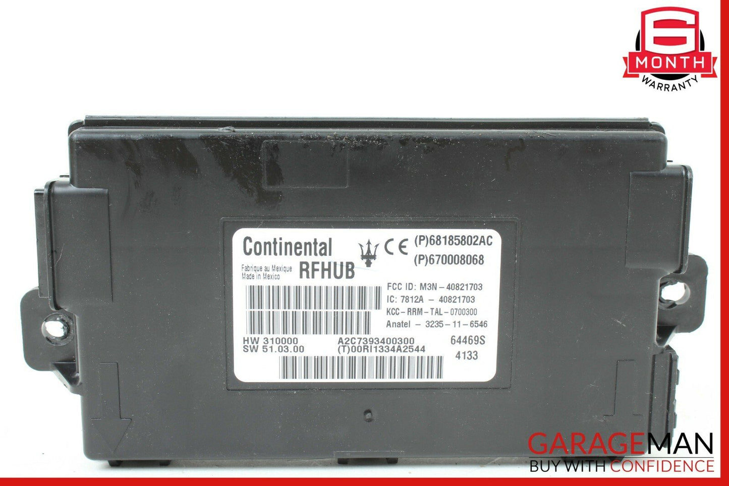 14-17 Maserati Ghibli HUB Passive Entry Control Module Unit 670008068 OEM