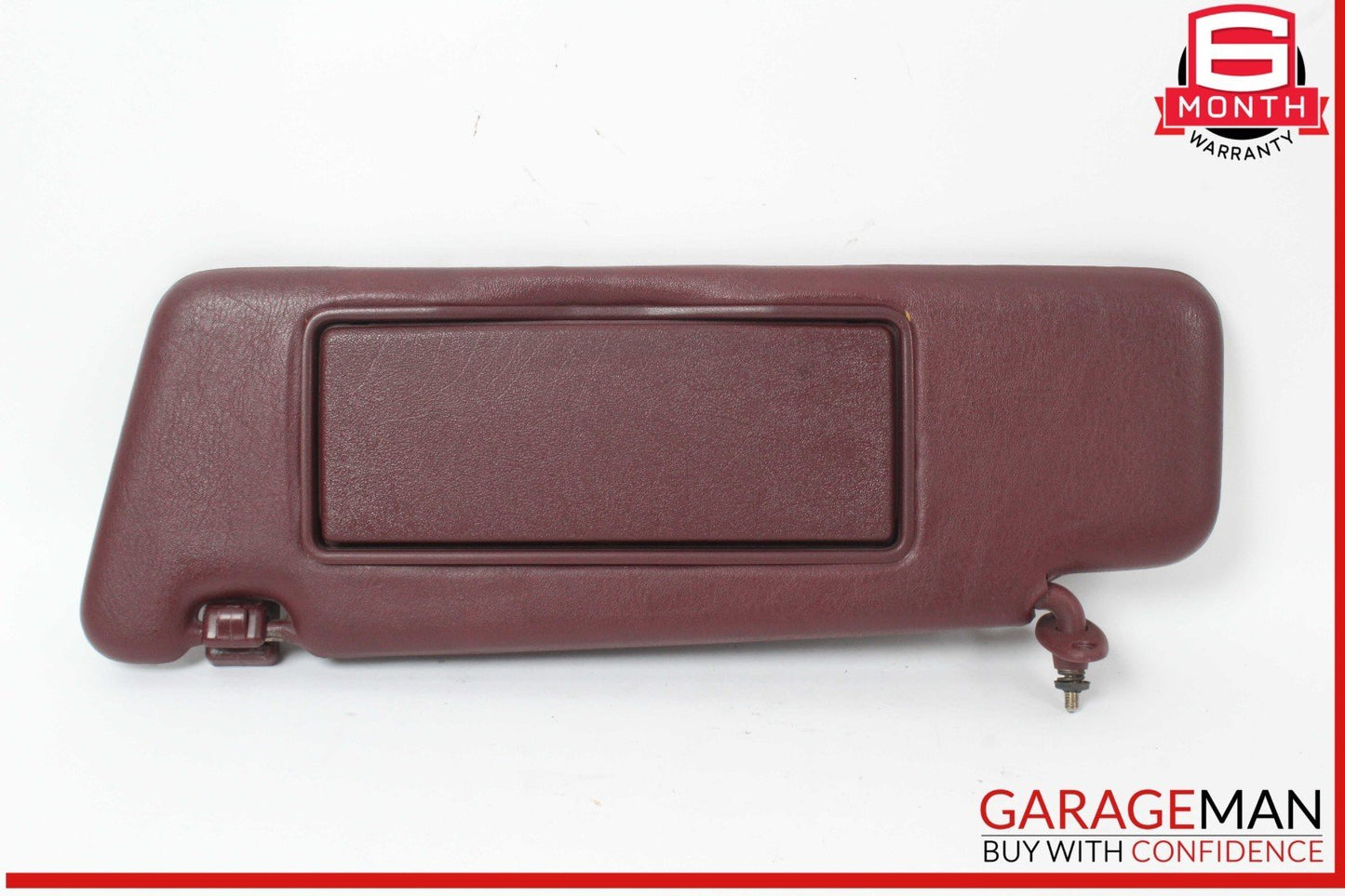 84-93 Mercedes W201 190E 190D Left Driver Side Sunvisor Burgundy OEM
